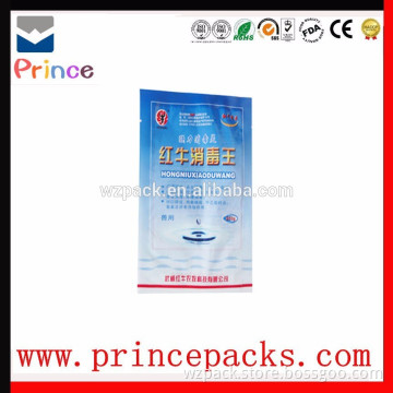 China factory manufacture eco-friendly plastic ziplock medical bag with pocket